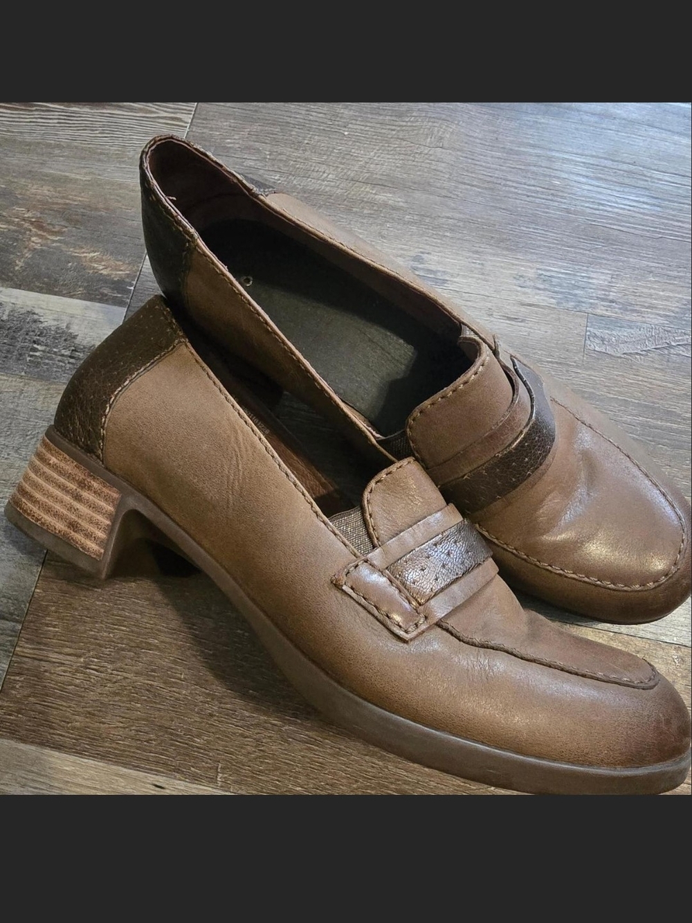 Dansko Brown Leather Low Heel Loafers